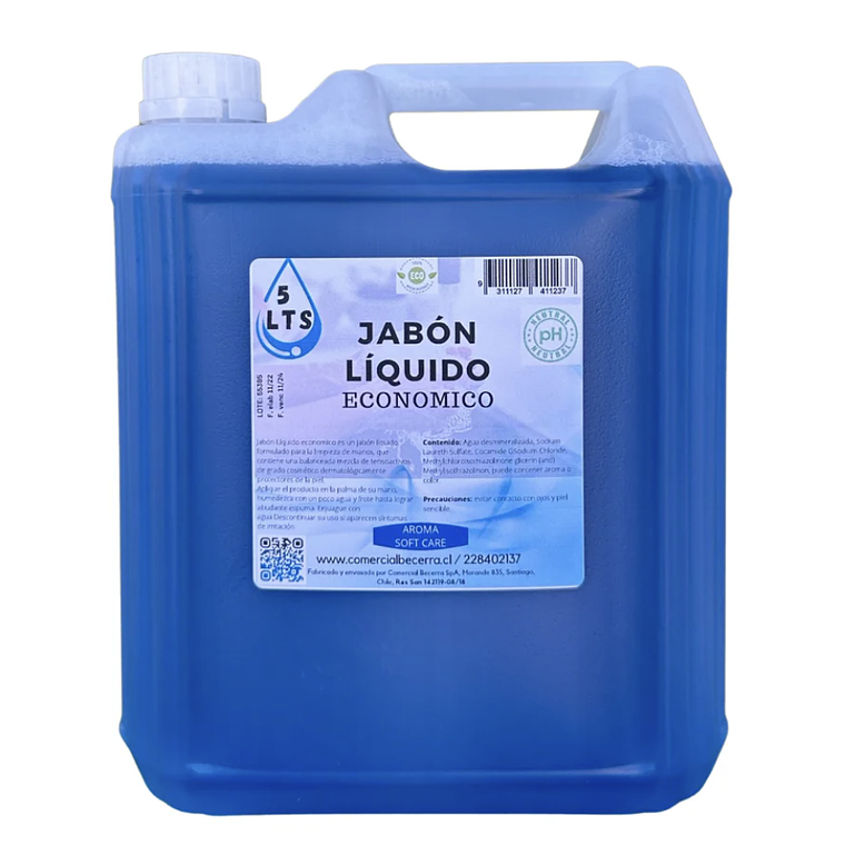 Jabón Líquido con Glicerina 5 Litros - Bidon 5 Litros 1