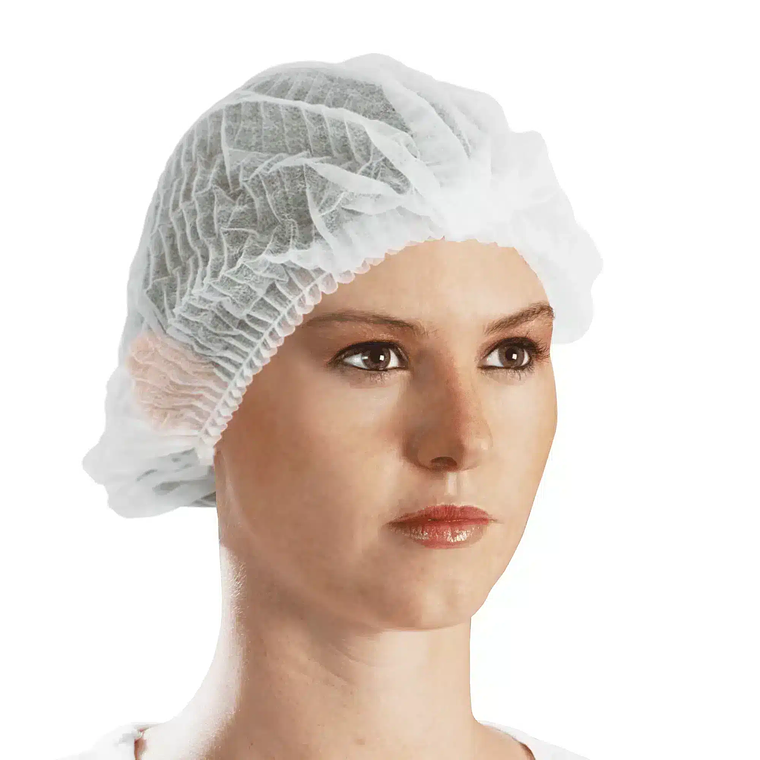 Cofia desechable 100 unidades Blancas 1