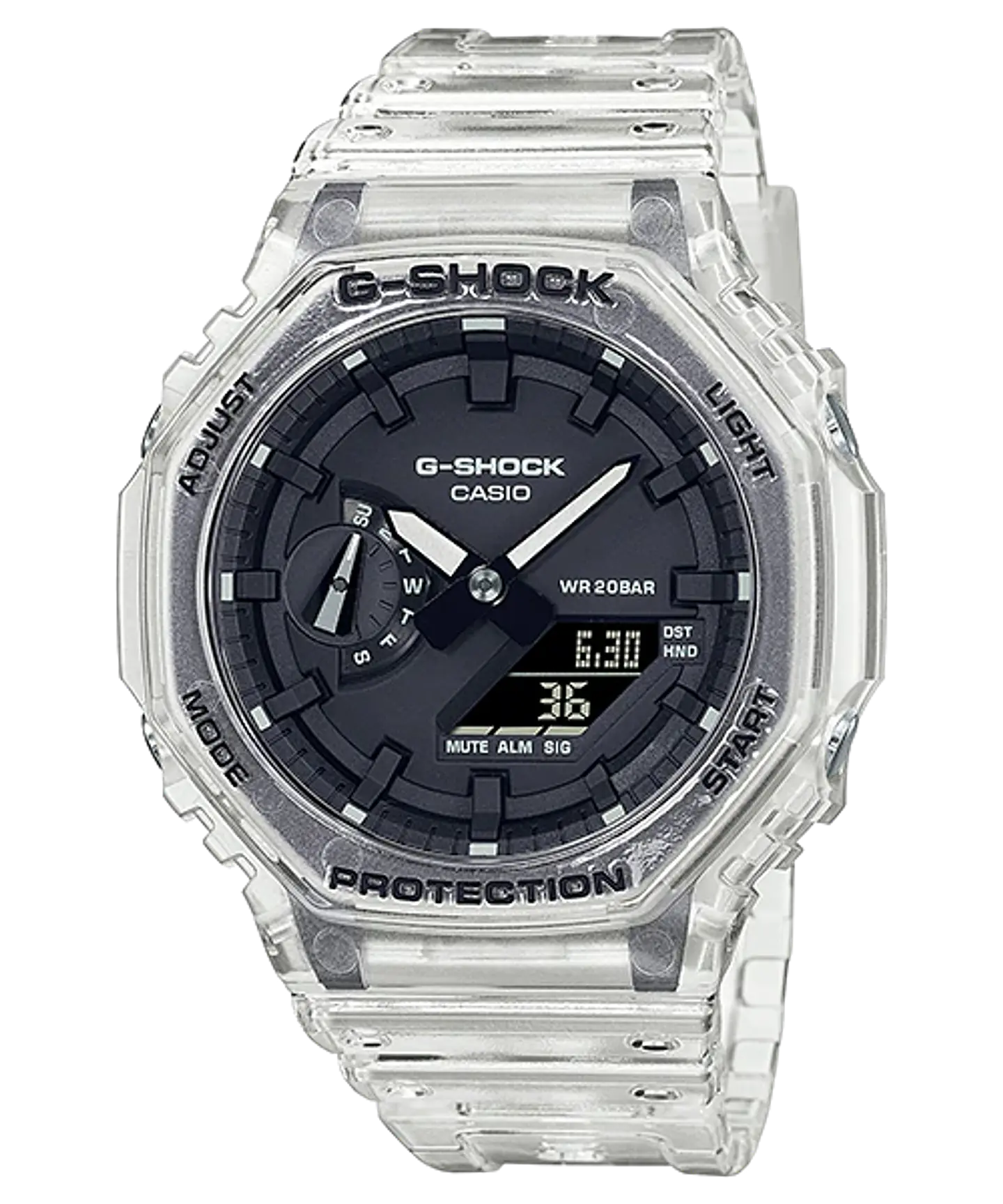 Transparent White Pack Series GA-2100SKE-7AER 1