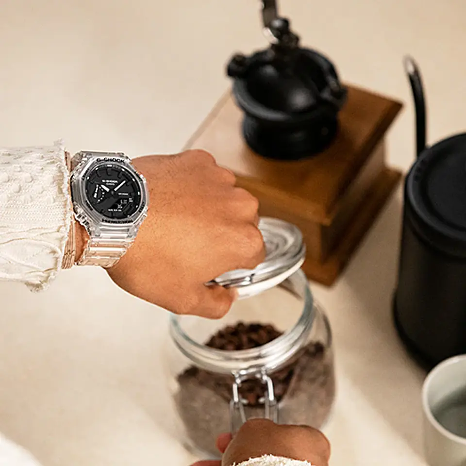 Transparent White Pack Series GA-2100SKE-7AER 11