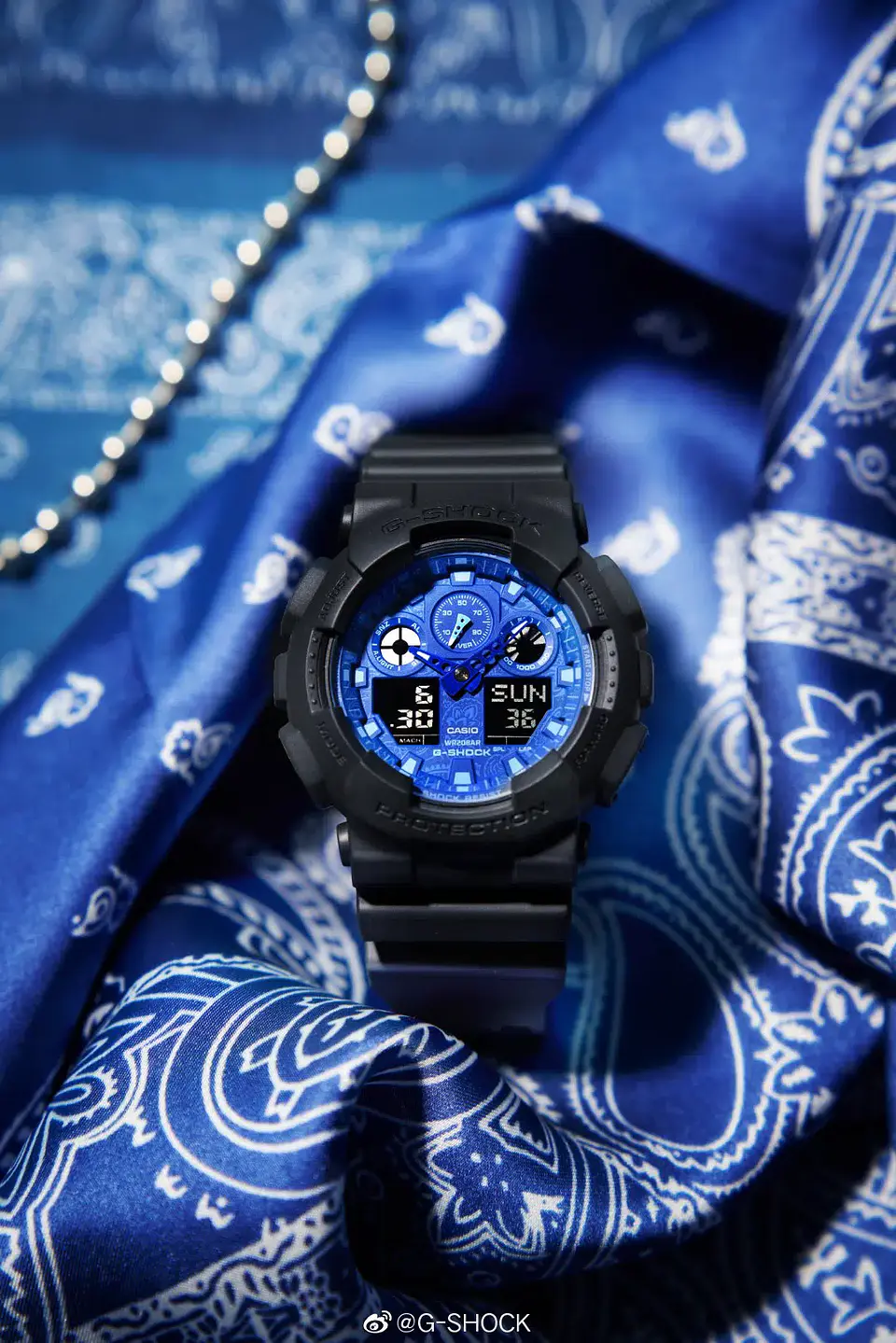 Blue Paisley Pattern Series GA-100BP-1AER 2