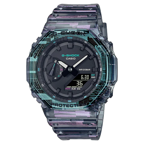 Digital Glitch Series GA-2100NN-1AER