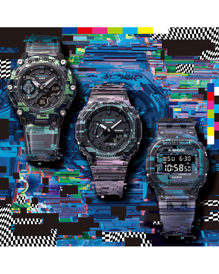 Digital Glitch Series GA-2100NN-1AER