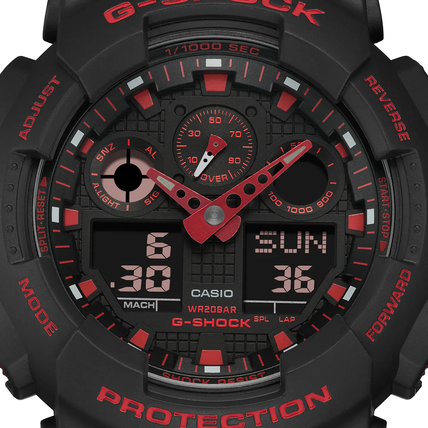 Ignite Red Series GA-100BNR-1AER 4