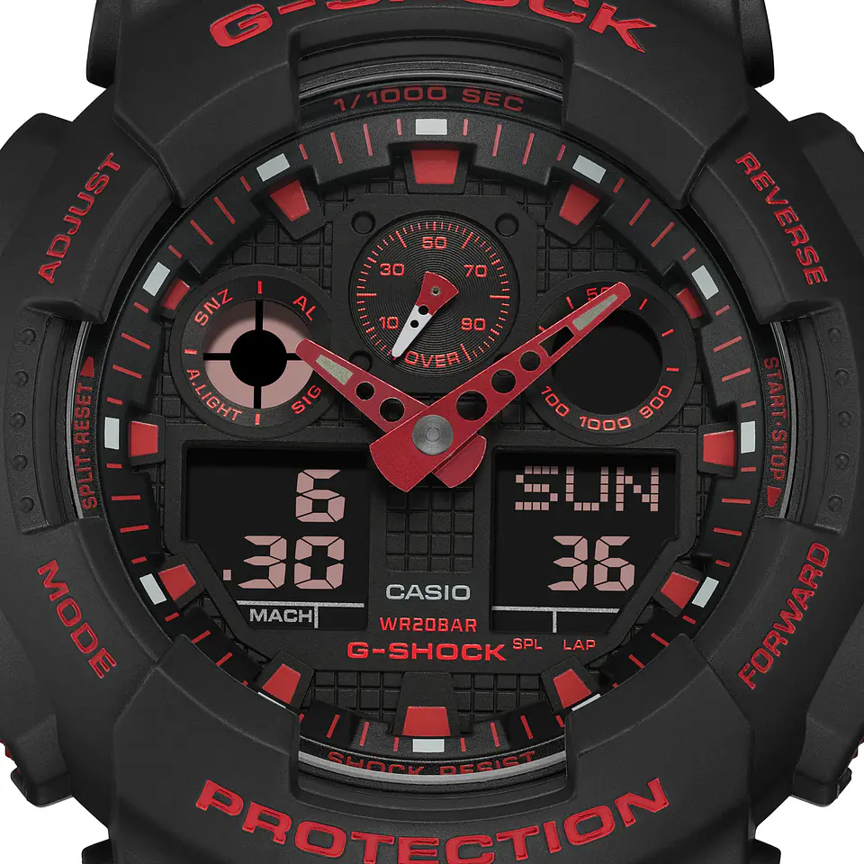 Ignite Red Series GA-100BNR-1AER 4