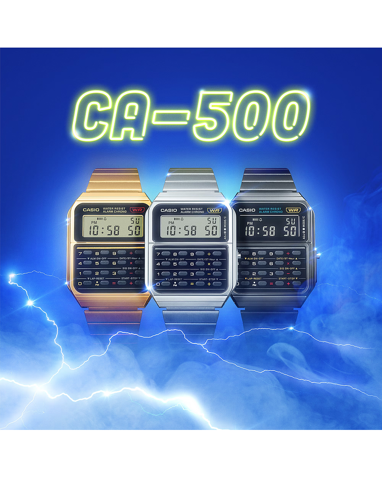 Calculadora vanguardista serie CA-500WEGG-1BEF