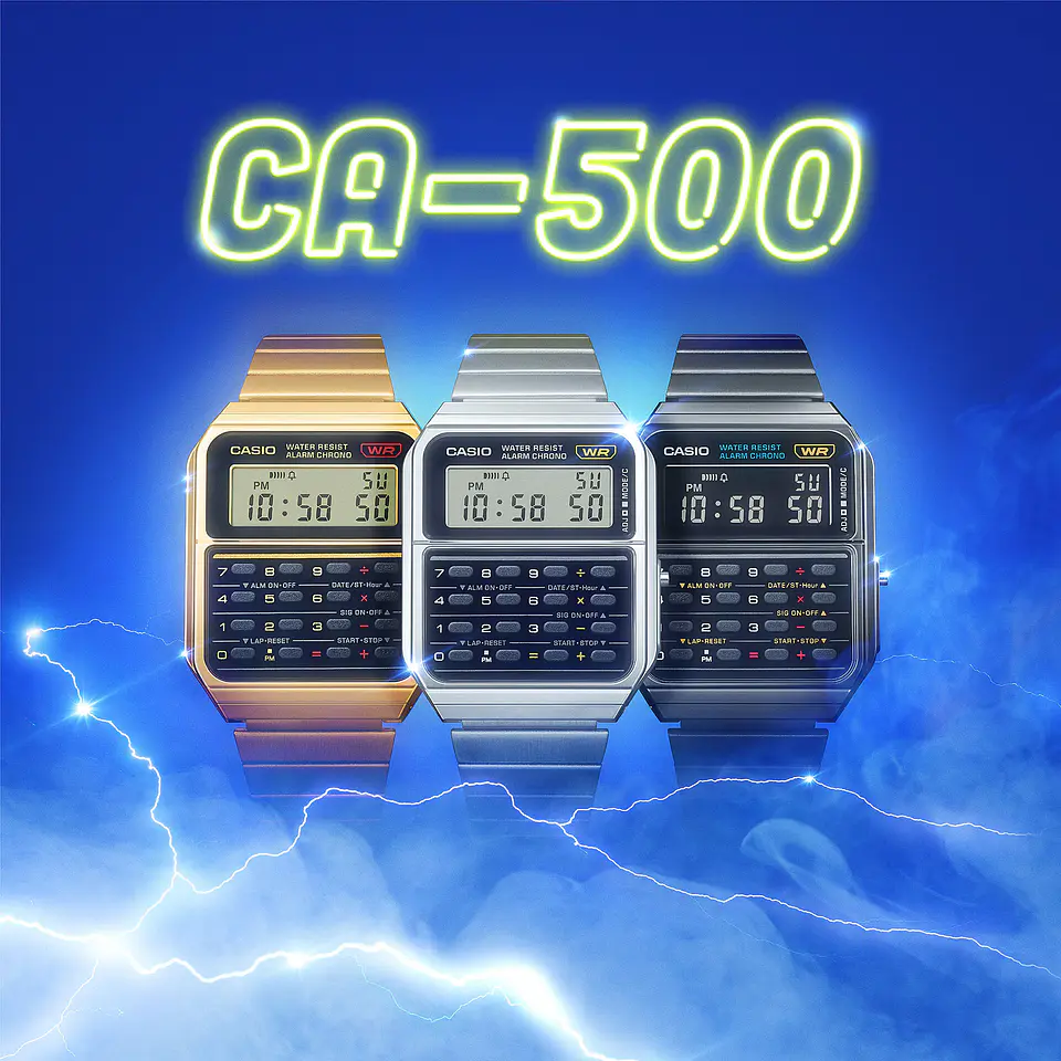 Calculadora vanguardista serie CA-500WEGG-1BEF 2