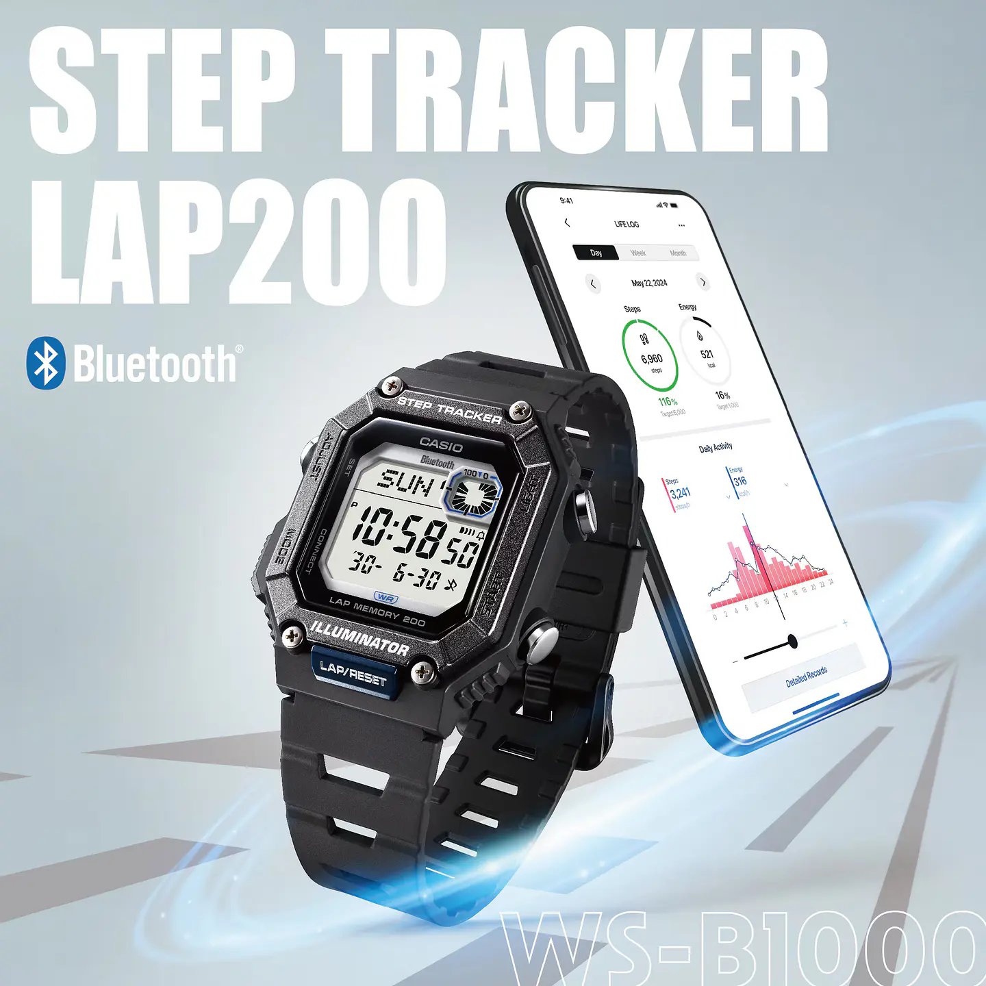Bluetooth Step Tracker Series WS-B1000-1AVEF 8