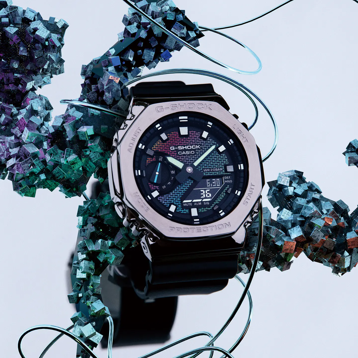 Rainbow Brick Wall Series Metal GM-2100RW-1AER 3