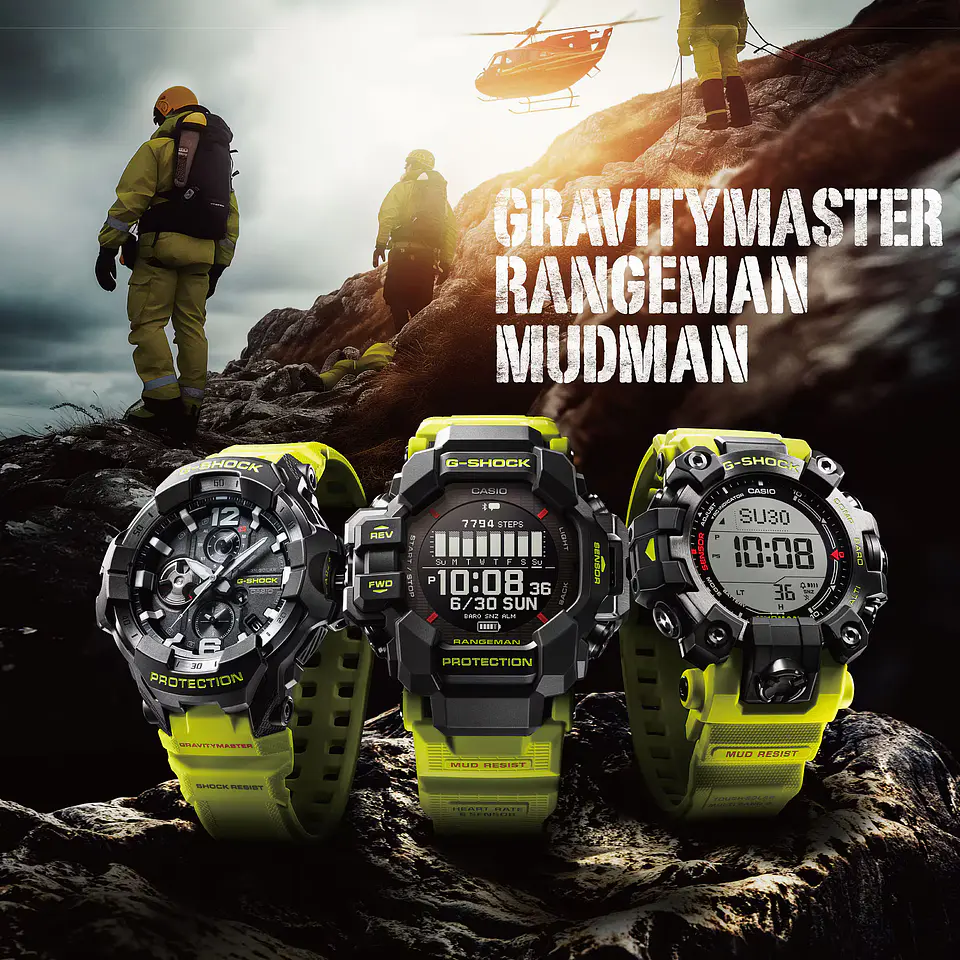 Men In Rescue Yellow Series Mudman GW-9500MRY-1A9ER 6