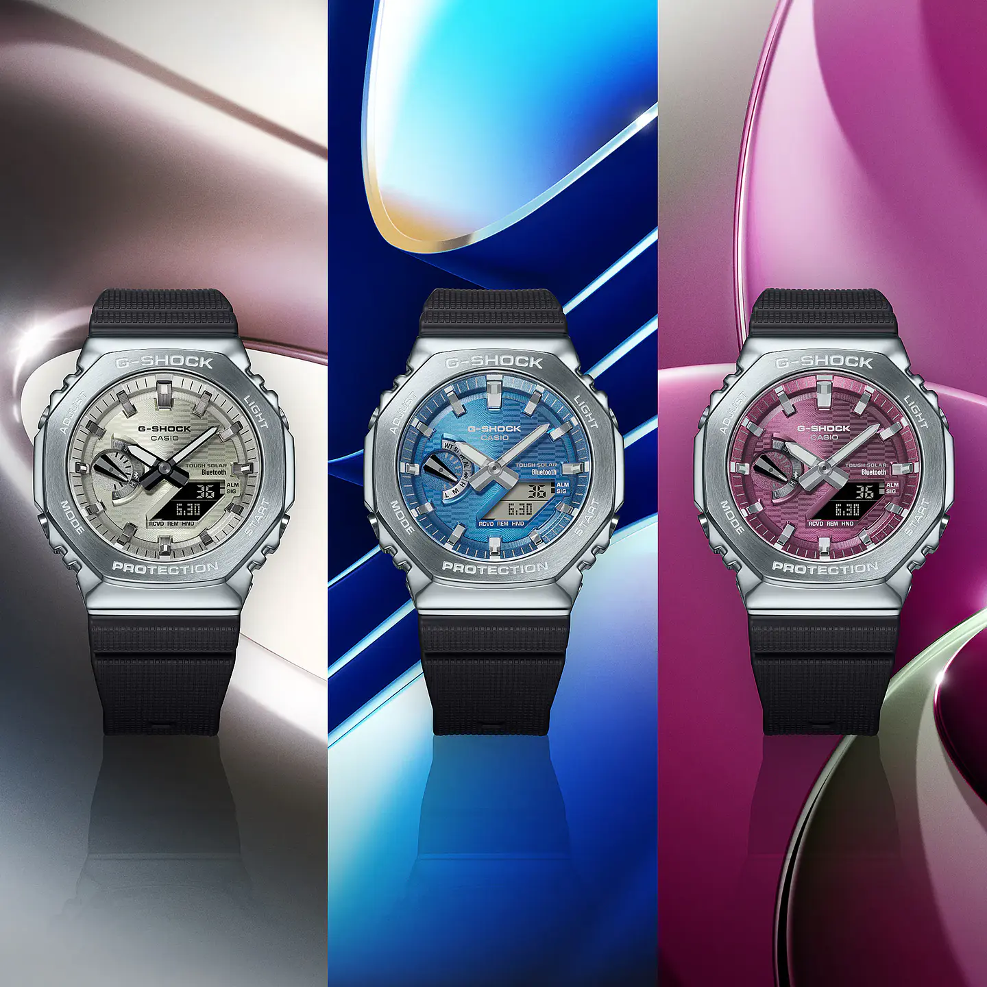 Vapor-Deposited Dial Series G-Steel Bluetooth GBM-2100A-2BER 5