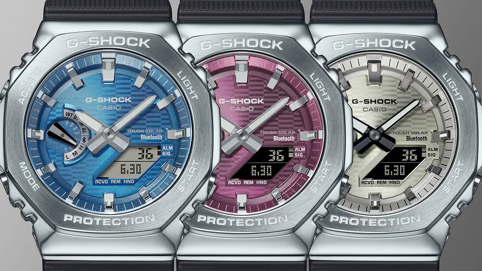 Vapor-Deposited Dial Series G-Steel Bluetooth GBM-2100A-4BER 5