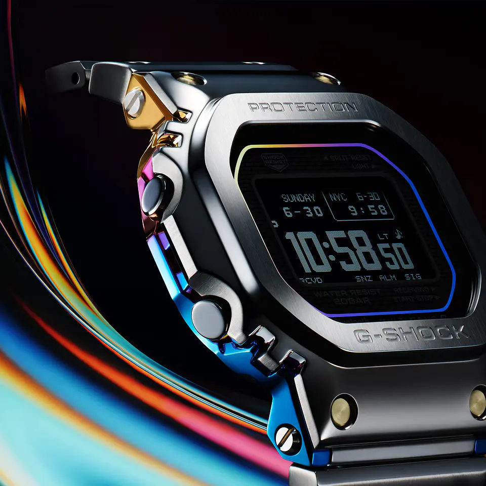 Rainbow-Hued Limited Edition MIP Display Full Metal Series GMW-BZ5000RC-1ER 10