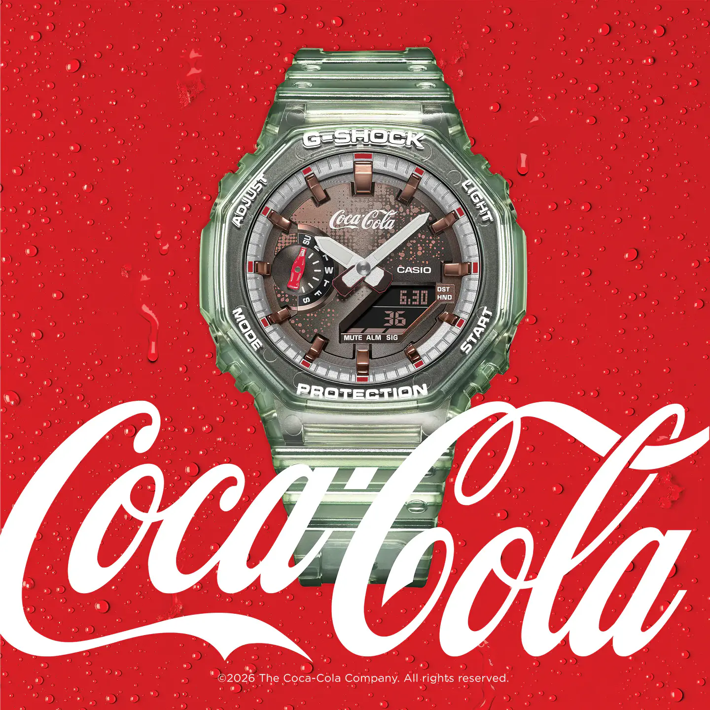 Coca Cola Collaboration GA-2100CC-3AER 12
