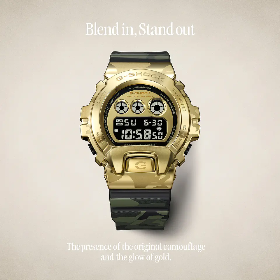 Camo & Gold Edition Series Metal GM-6900CMG-3ER 9