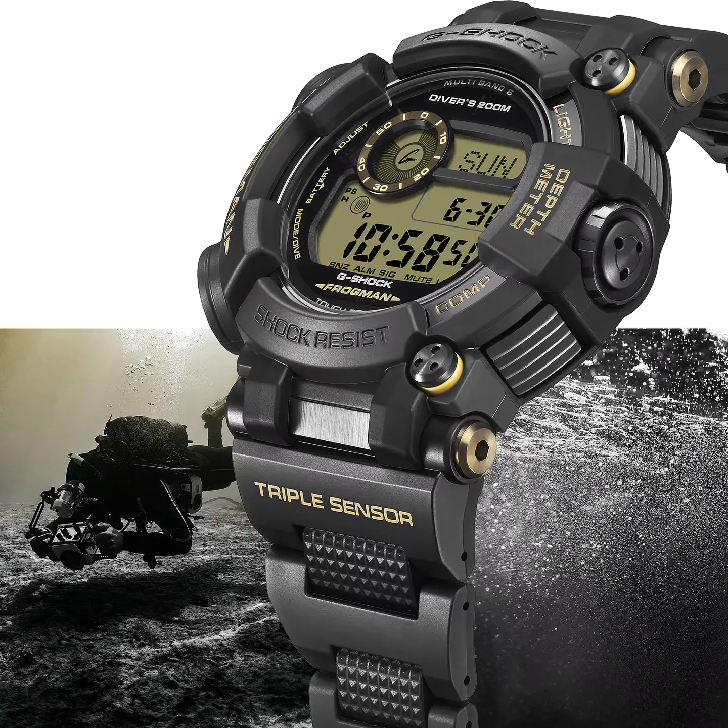 Tan Accents Series Frogman GWF-D1000BC-1ER 6