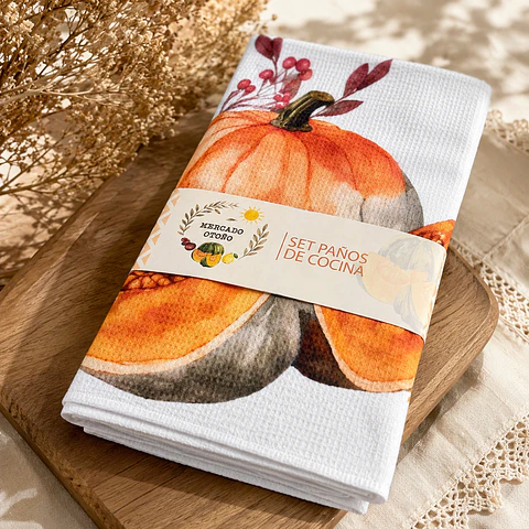 Set de 2 Paños de Cocina Otoño