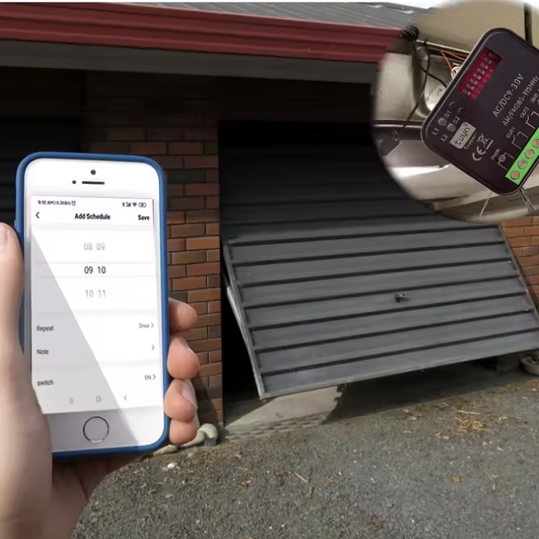 Controlador Inteligente WiFi para Portón 2 Canales Tuya – 10A | Gate Smart Switch 2P 2