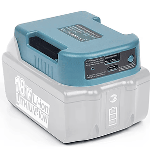 Adaptador USB y USB-C para Batería Makita 18V – Power Bank Portátil 18W