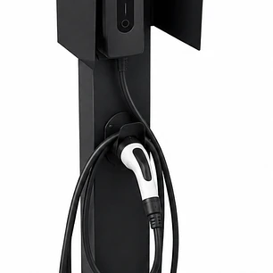 Poste Metálico con Protección para Cargador EV