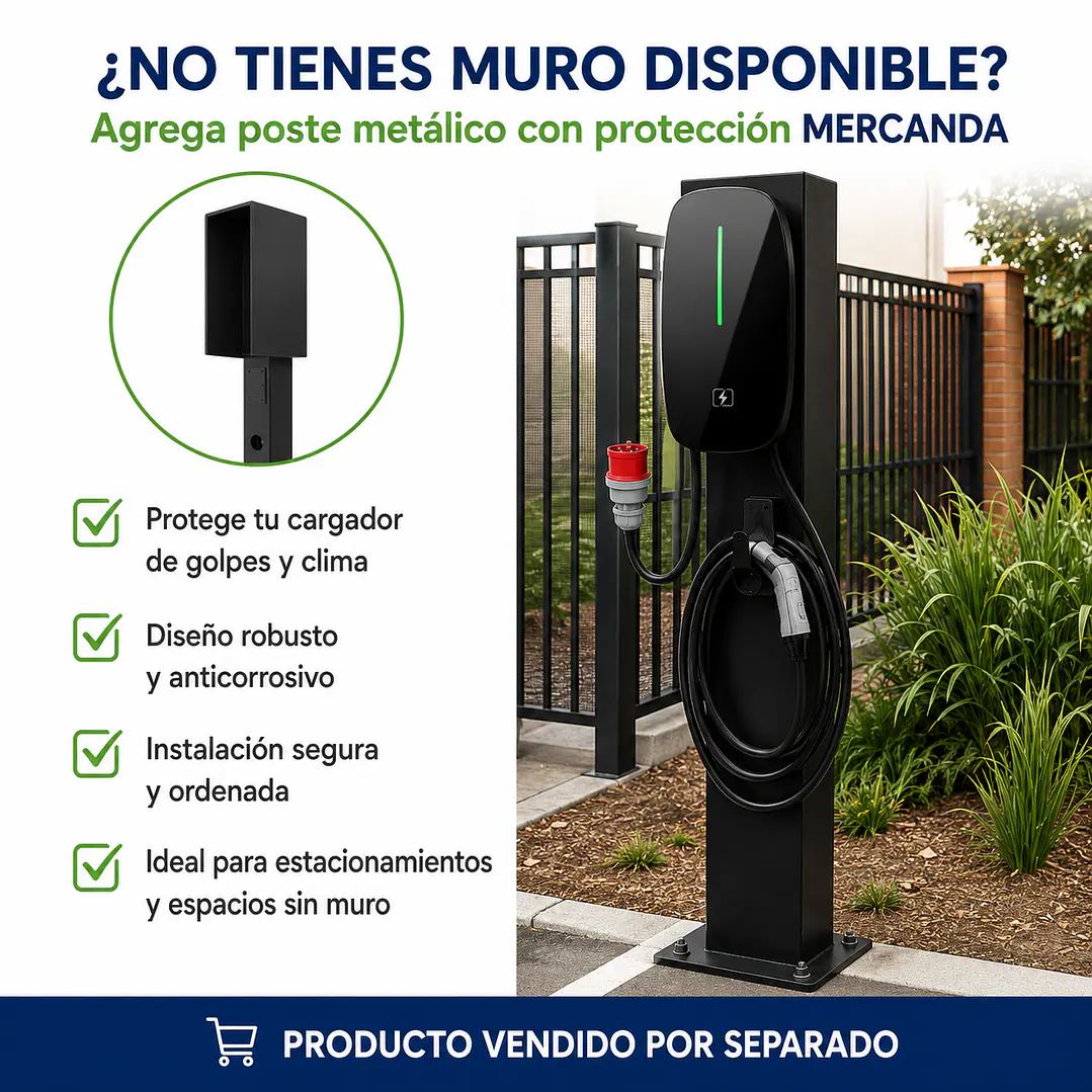 Cargador Wallbox Rápido Auto Eléctrico 7,6kW Tipo 2 WiFi SmartLife - Con Instalacion 4