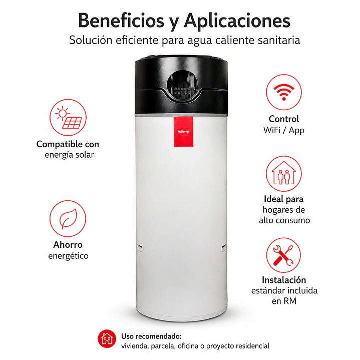 Bomba de Calor Aerotérmica Inverter WIFI Kaltemp ECO 300 con Instalación RM 1