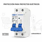 Interruptor Automático Termomagnetico TOMZN Bipolar 40A, para Tableros Solares y Cargadores EV - Miniatura 2
