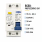 Interruptor Diferencial Automático RCBO TOMZN 1P+N 63A C63 30mA – Protección contra Fugas y Sobrecarga - Miniatura 2