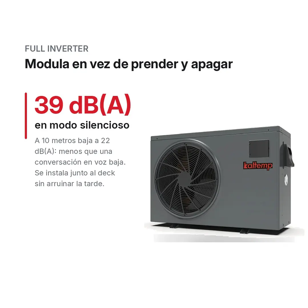 Bomba de Calor Piscina 50 m³ Full Inverter Wi-Fi + Instalación | Kaltemp PoolTemp Neo 13 4