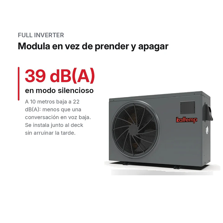 Bomba de Calor Piscina 50 m³ Full Inverter Wi-Fi + Instalación | Kaltemp PoolTemp Neo 13 4