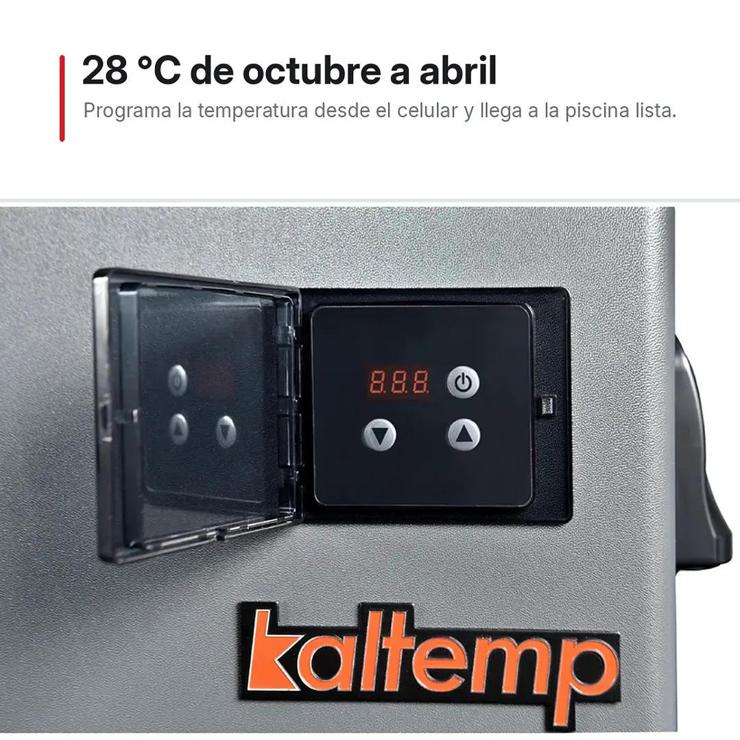 Bomba de Calor Piscina 50 m³ Full Inverter Wi-Fi + Instalación | Kaltemp PoolTemp Neo 13 3