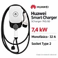 Cargador para auto eléctrico Huawei Smart Charger SCharger-7KS-S0 7,4 kW monofásico Tipo 2 - Con Instalacion - Miniatura 1