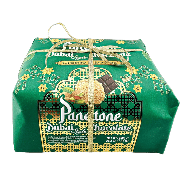 Panettone com Chocolate do Dubai 800g