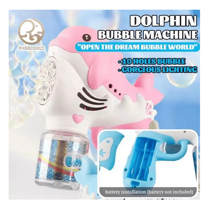 Pistola De Burbuja Automática Ballena Con Luces 3