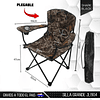 Silla plegable camping con funda  2