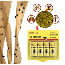 Paquete Rollo adhesivo atrapa mosca e insectos 