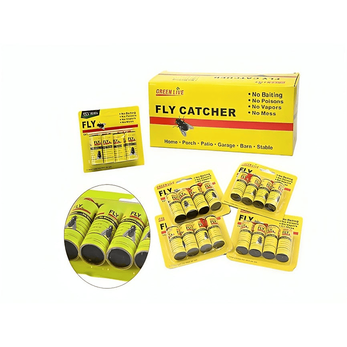 Paquete Rollo adhesivo atrapa mosca e insectos  2