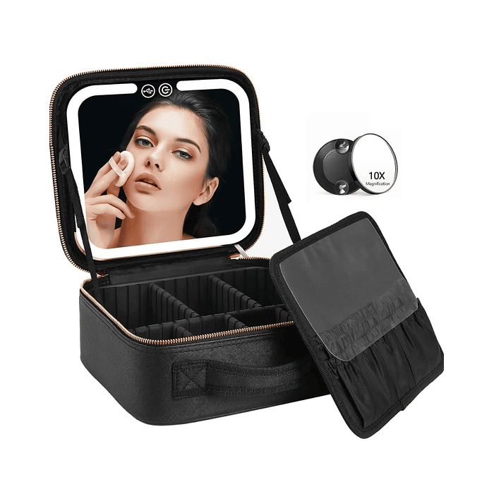 Cosmetiquera con espejo led 1