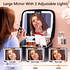 Cosmetiquera con espejo led 3