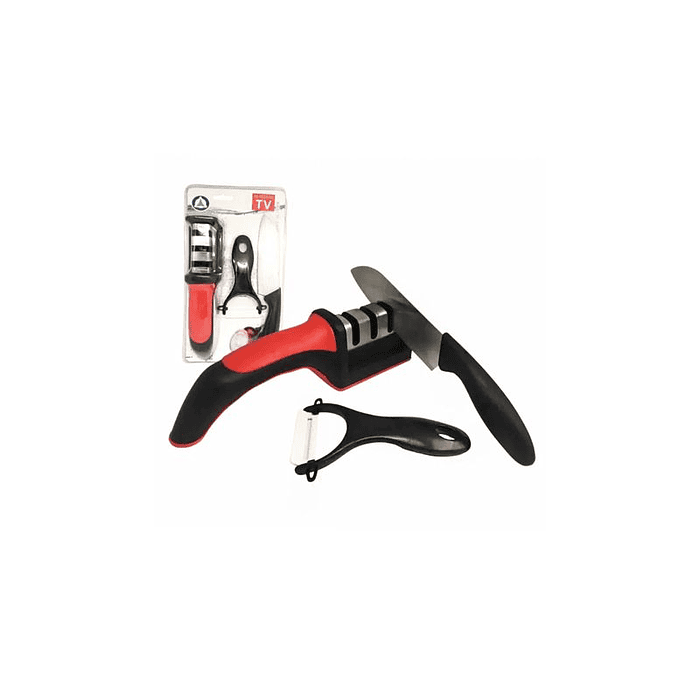 Set cuchillo+afilador+pelador 1