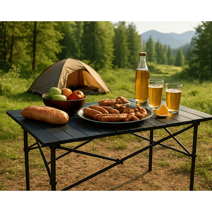 MESAS PLEGABLES PARA CAMPING  95X52X50 CM 2