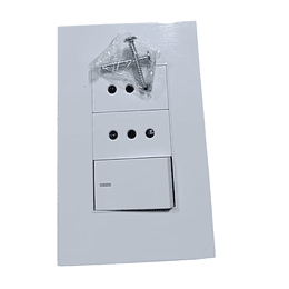 TOMACORRIENTE DOBLE CON INTERRUPTOR