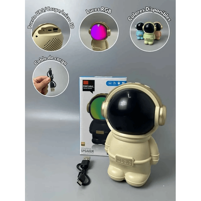 PARLANTE BLUETOOTH ESTILO ASTRONAUTA 1