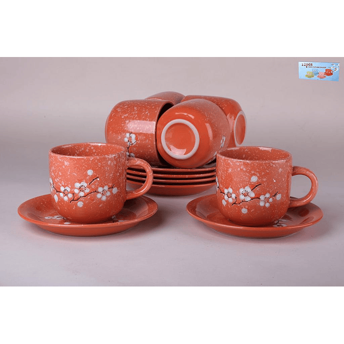 LOZA FLOREADA 12 PIEZAS 2