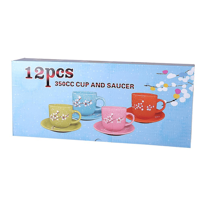 LOZA FLOREADA 12 PIEZAS 1