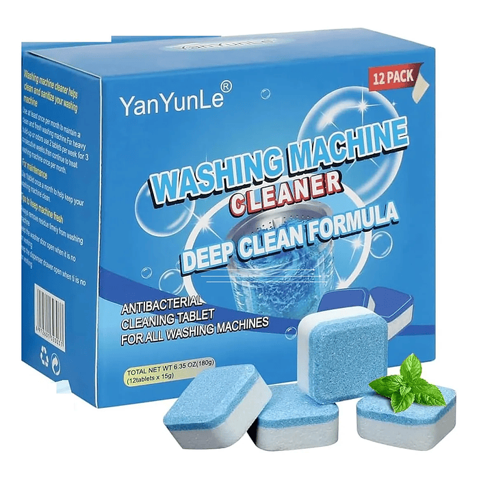 PASTILLA PARA LIMPIAR LAVADORA PACK 12 3