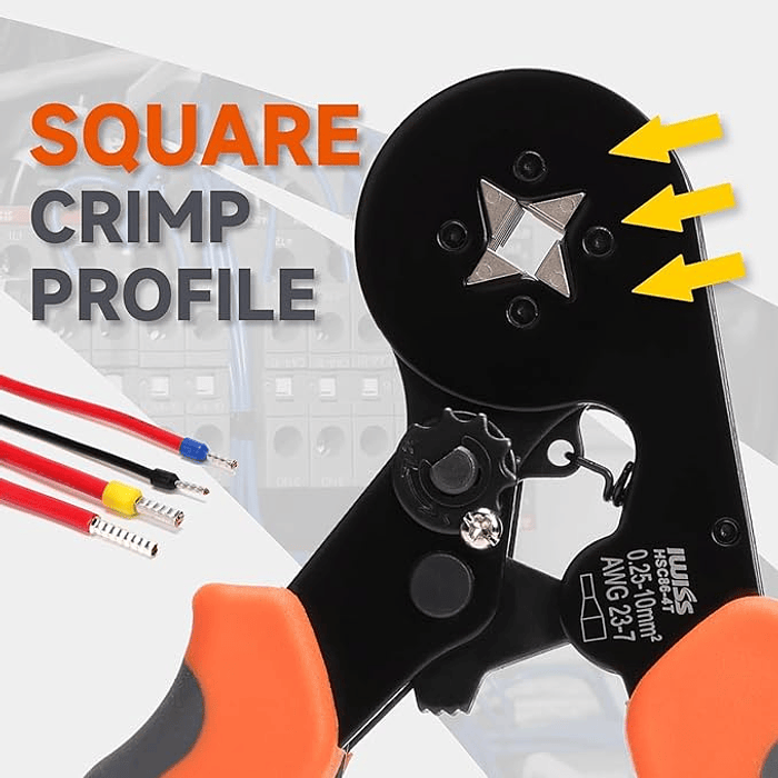 ALICATE CRIMPEADOR PRENSA TRINQUETE + 1200 TERMINALES 2