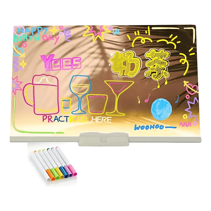 PIZARRA MAGICA AGRILICO LUZ LED 4