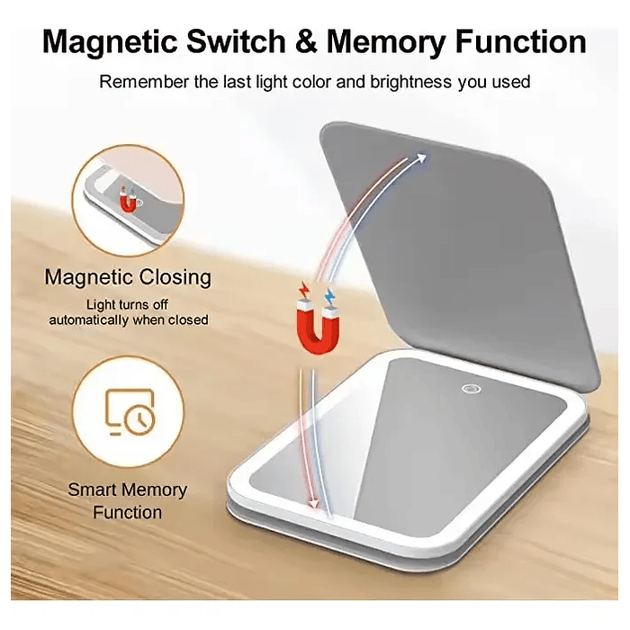 ESPEJO MAQUILLAJE LUZ LED 2