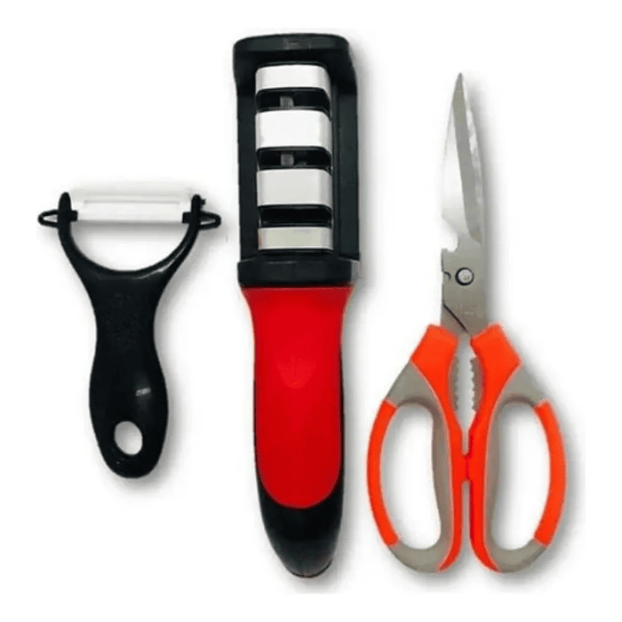 SET DE AFILADOR ,TIJERA,PELA PAPA 2